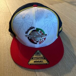 El Siglo Serie del Caribe Mazatlan 2021 Hat Mens OSFA Navy White Red Snapback